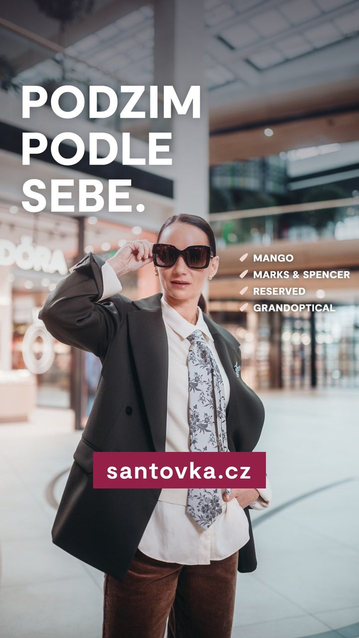 Packshot 2: fotka z pasáže, claim Podzim podle sebe
